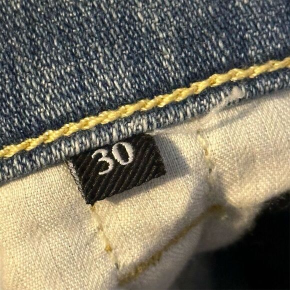 7 For All Mankind Straight Jeans Blue Size 30 Medium Wash - Picture 7 of 8